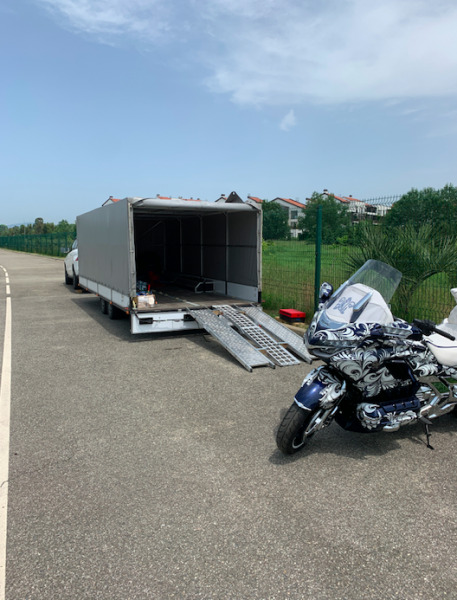 транспортировка мотоцикла по России